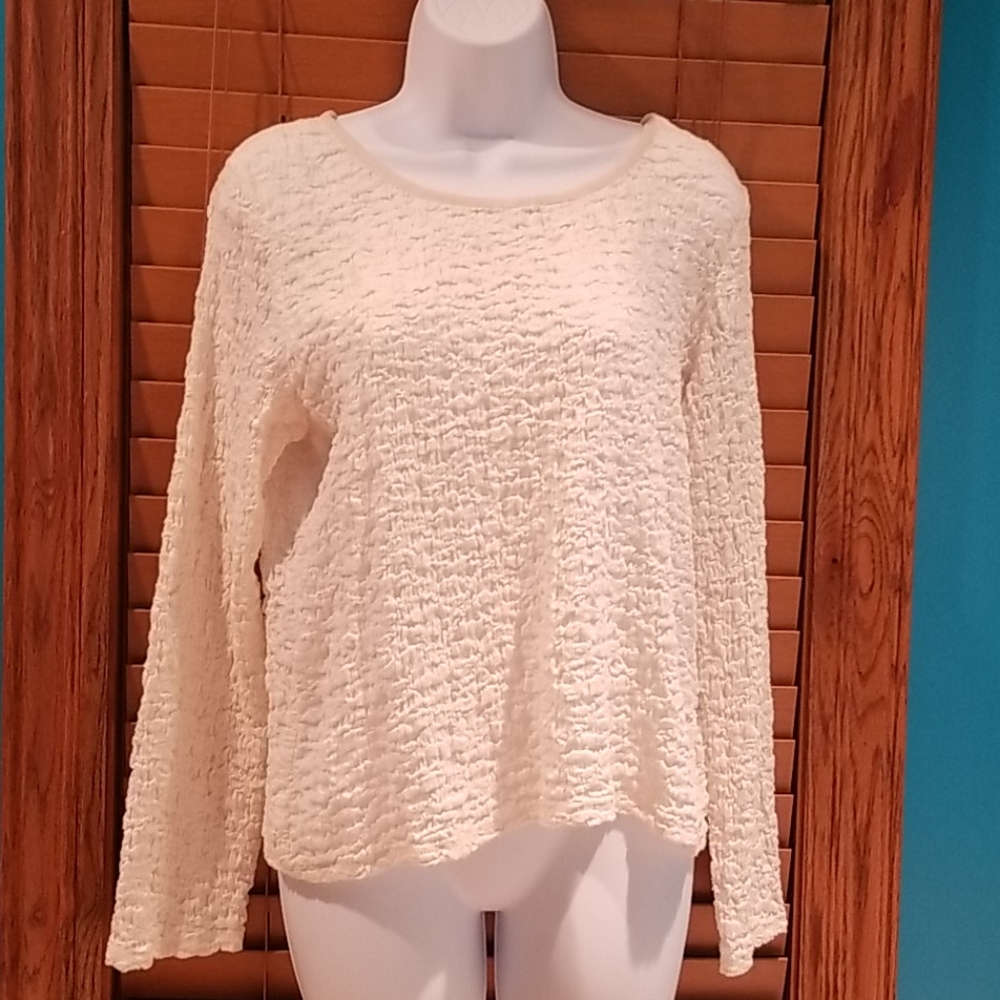 🔮🔥3 for $15.🔥  J Jill Cream Top LP or Large